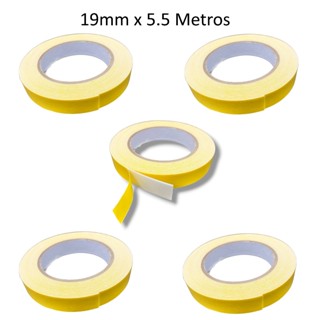 Fita Banana Adesiva de Espuma Dupla Face 19mm x 5,5m Profissional em Oferta na Shopee