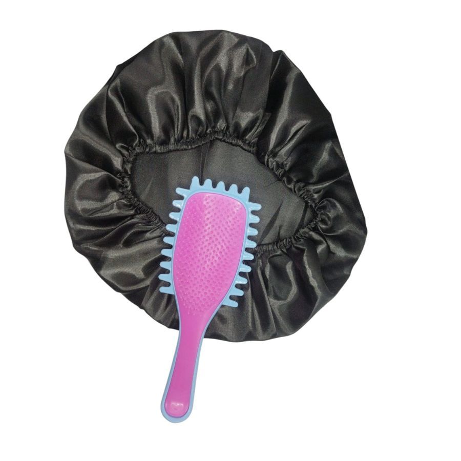 Kit Escova para Fitagem + Touca de Cetim - FG