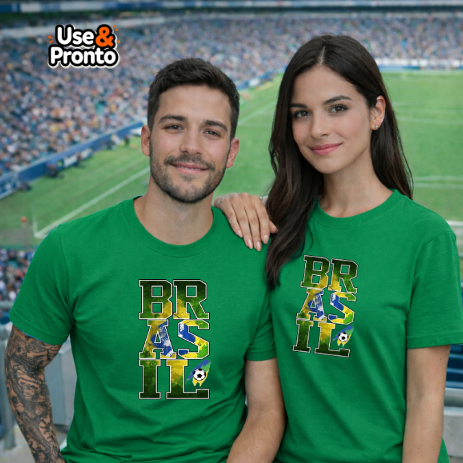 Camiseta Blusa Brasil Verde Unissex Algodão Copa do Mundo | Torcida Copa do Mundo Futebol Brasil
