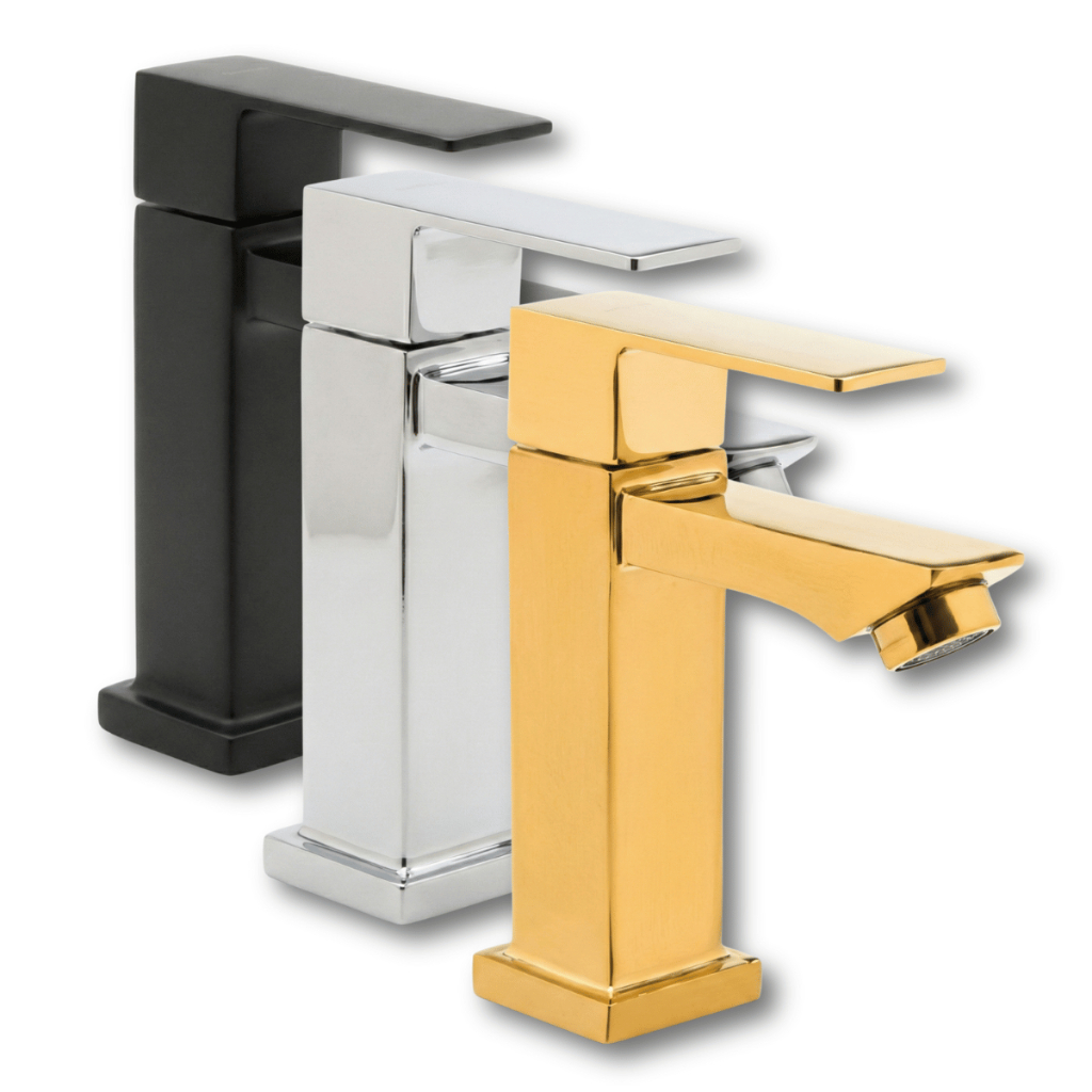 Torneira Dourada Prateada Cromada Banheiro Cozinha Bica Baixa Bancada Cuba Pia Lavabo Aço inox Luxo Gourmet