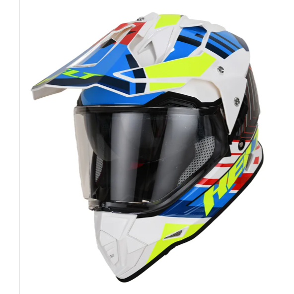 Capacete Helt Cross Vision Glass Town Com Viseira Anti Risco