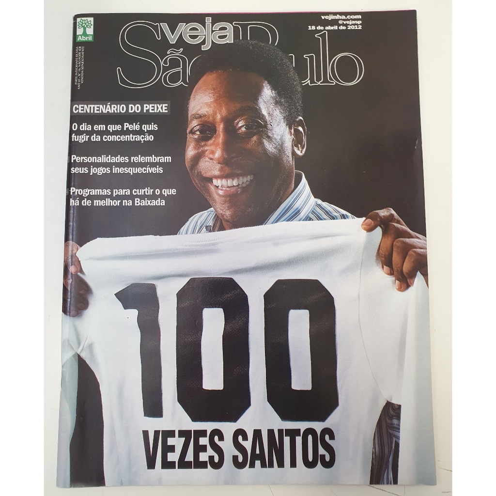 Revista Veja São Paulo, 100 vezes Santos, edição de 18 de abril de 2012