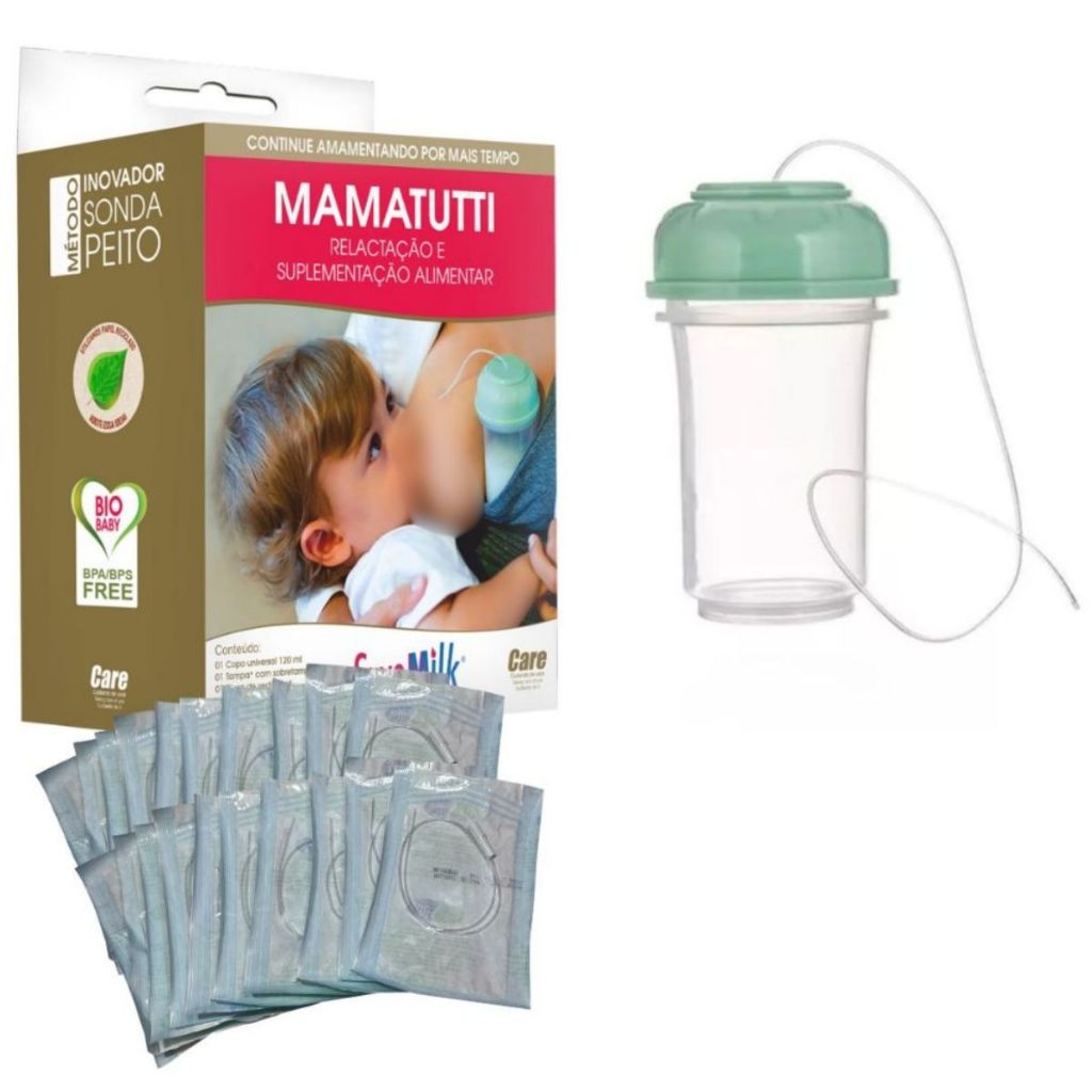 Kit Relactador Mamatutti Tutticare Amamentação C/ 20 Sondas