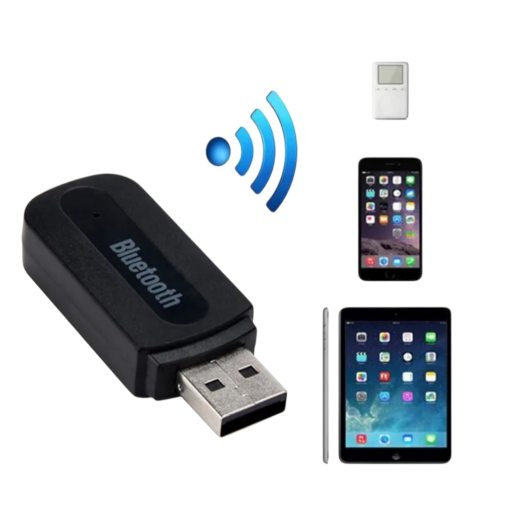 Receptor Bluetooth Áudio Estéreo Usb Rca x P2 Para Som Automotivo e Resifdencial