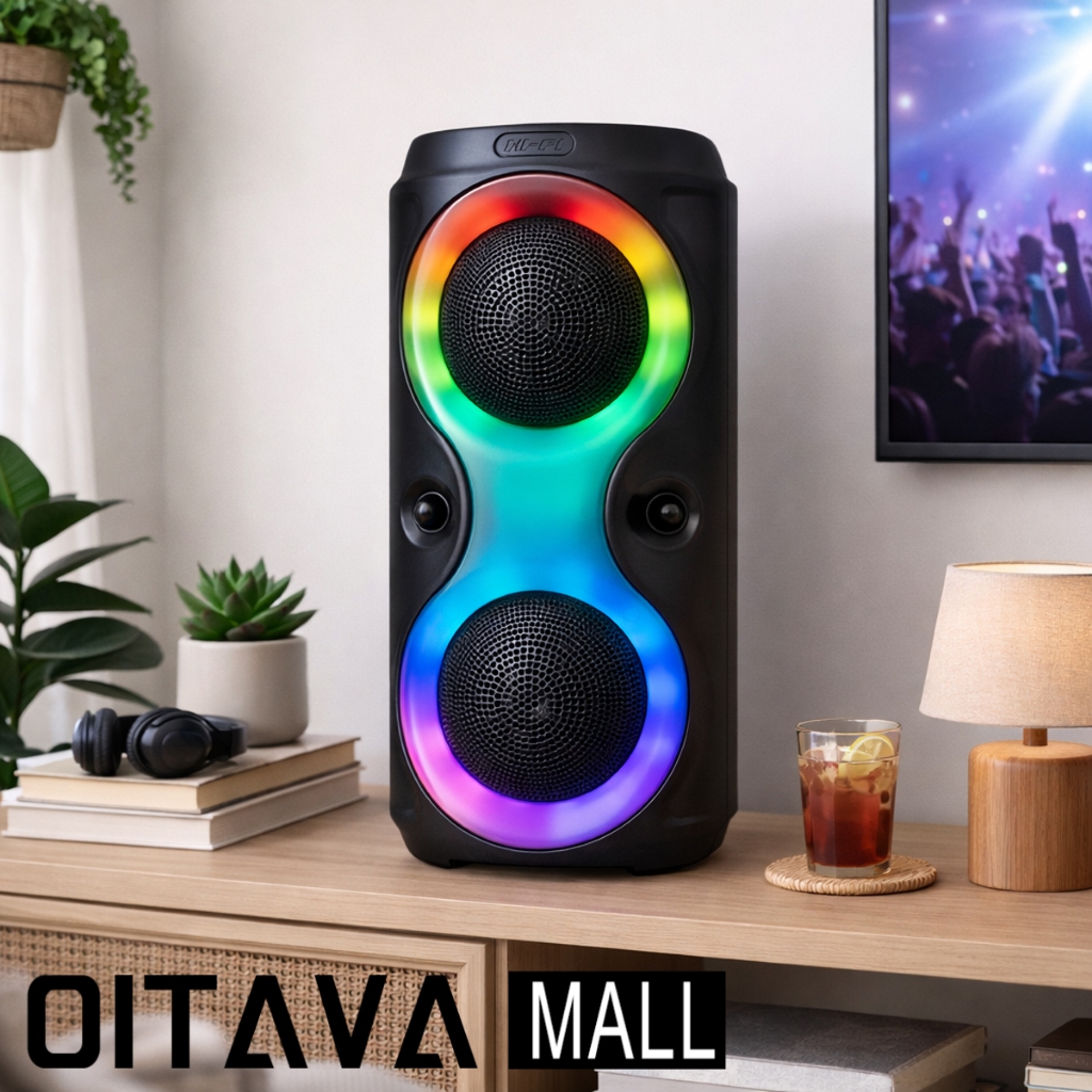 Caixa De Som Bluetooth Multimídia Led Rgb Usb Fm Tws 50w Cor Cs-29 em Oferta na Shopee