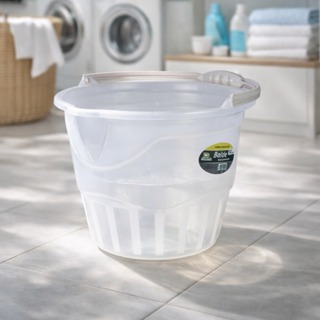 Balde Plástico Reforçado Transparente Multiuso Resistente Limpeza Casa Cozinha Jardim 8 Litros em Oferta na Shopee