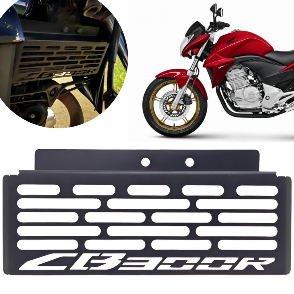 Protetor De Radiador Cb 300 R Grade Grelha Honda Cb-300 R 2010 A 2016 em Oferta na Shopee