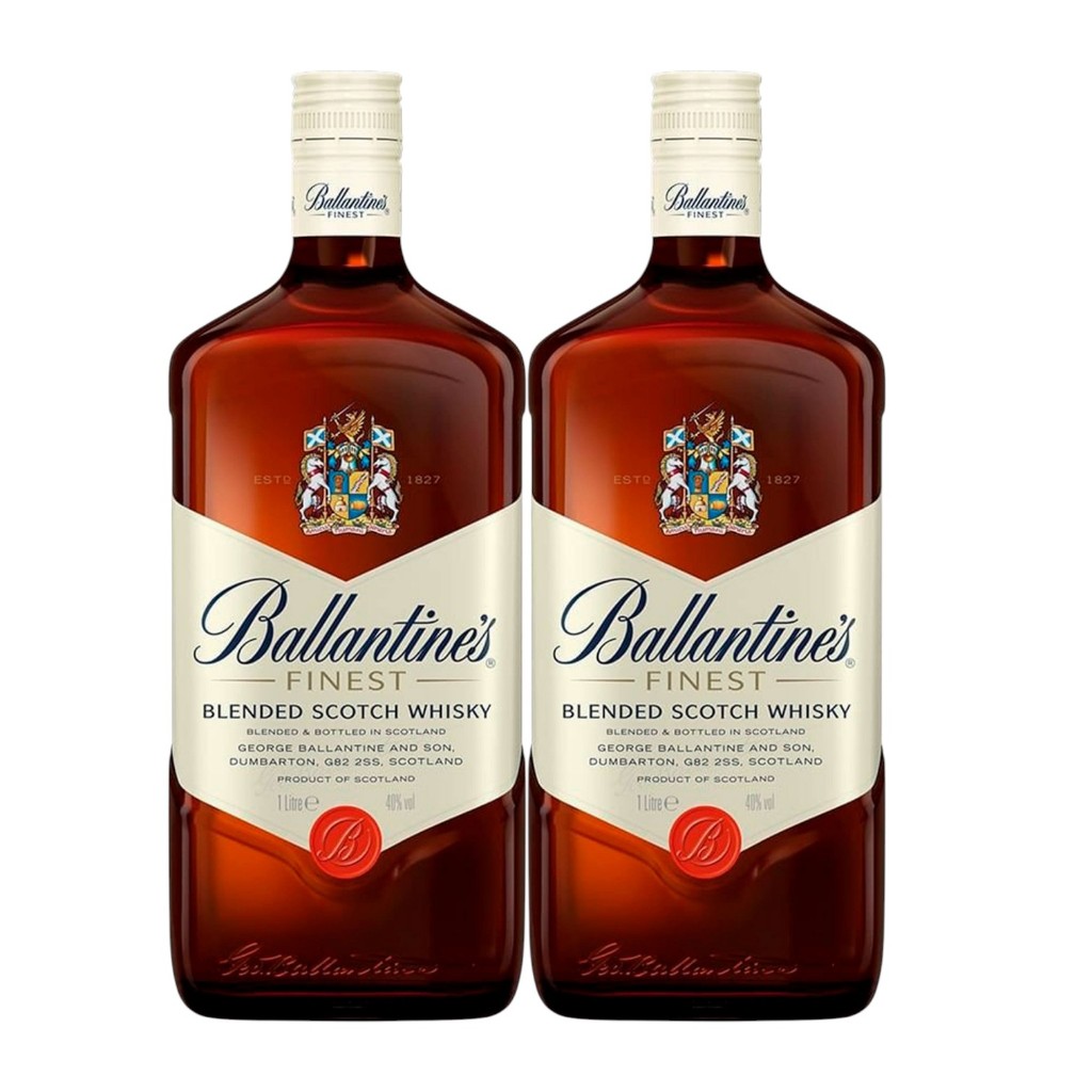 Kit 02 Whisky's Ballantines Finest 1000ml