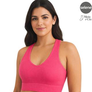 Top Fitness Sem Costura Selene Alta Sustentação Canelado Reforçado Nadador Ideal Academia, Treino em Oferta na Shopee