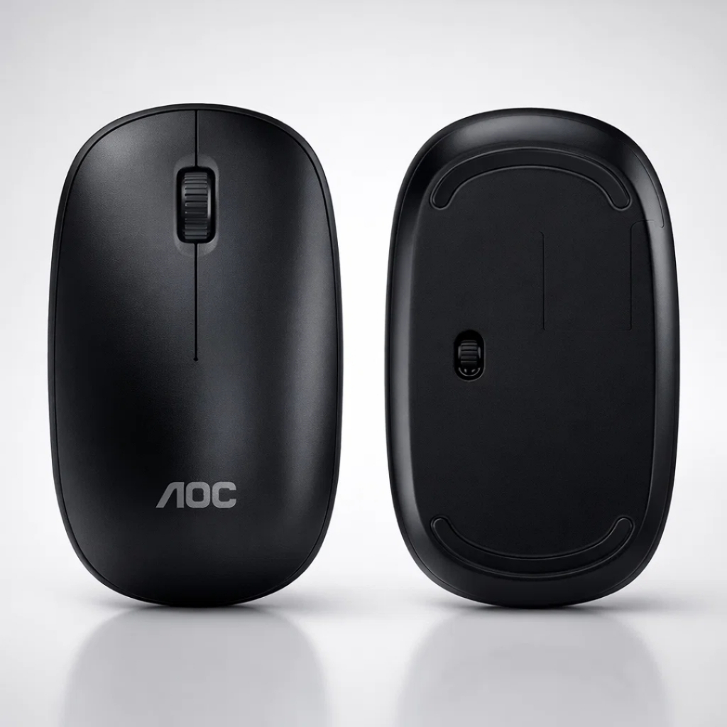 Mouse SILENCIOSO! Sem Fio USB 2.4ghz Office Wireless Escritório Trabalho Estudo Jogos Ms200b Aoc