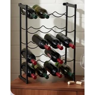 Suporte Adega 20 Garrafas Aramado Preto Metaltru em Oferta na Shopee