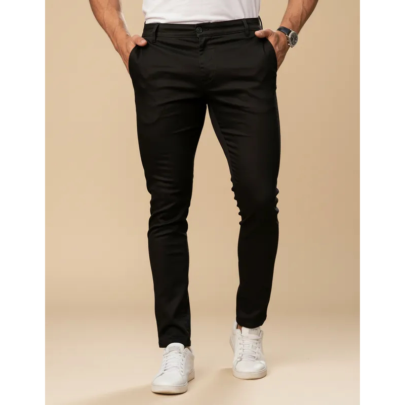 Calça Esporte Fino Masculina Sarja Slim Casual Social Premium Original Confortável Envio Rápido Top