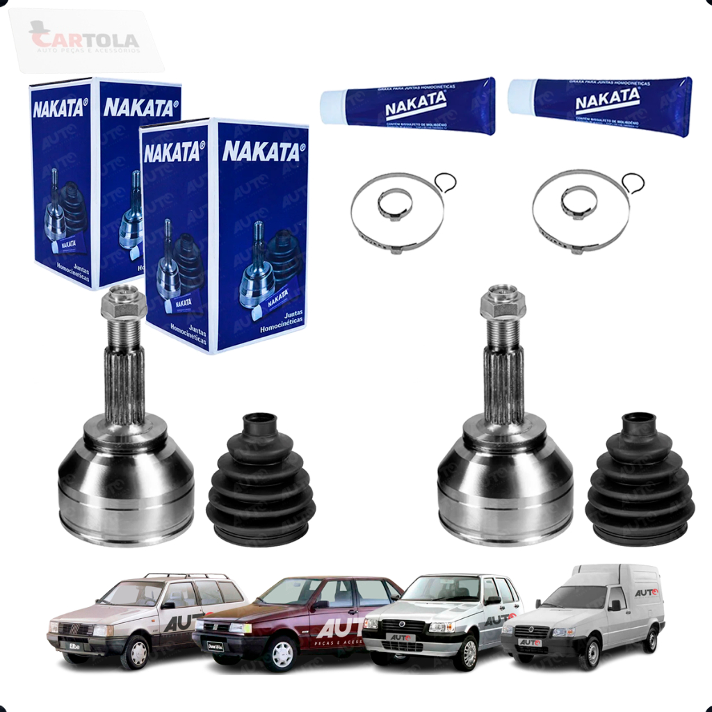 Par Junta Homocinética Original Nakata Para Uno Fiorino Premio Elba 20x22 Dentes Internos e externos em Oferta na Shopee
