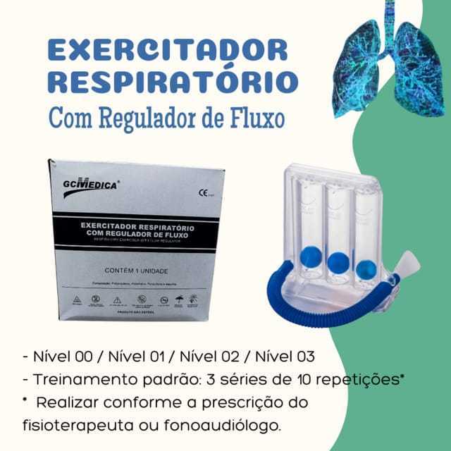EXERCITADOR RESPIRATÓRIO COM REGULADOR DE FLUXO em Oferta na Shopee