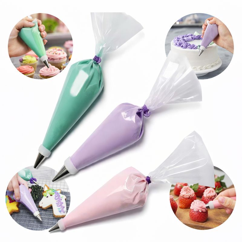 Saco De Confeitar Descartável 100 Unidades em Oferta na Shopee