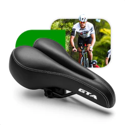 Banco Selim Vazado Gta Mtb Preto Bike Mtb Confortável