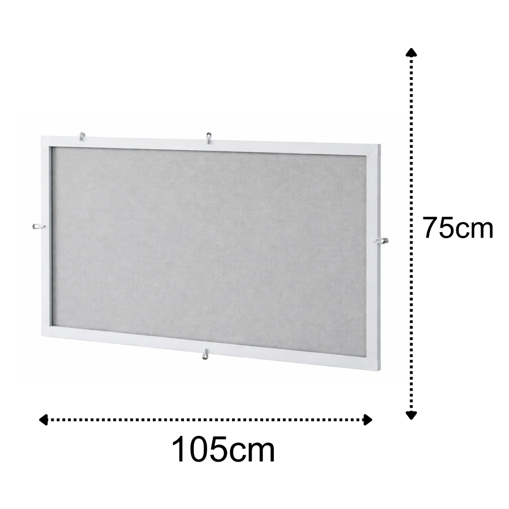 Tela Mosqueteira 75x105cm em Alumínio – Proteção Contra Insetos | Fácil Instalação