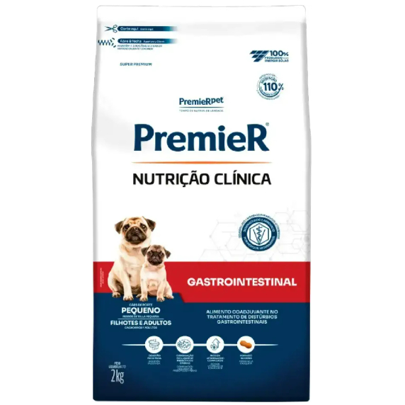 Ração para cães adultos e filhotes porte pequeno Premier Nutrição Clínica Gastrointestinal 2kg