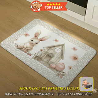 Tapete Decorativo 50x60 Antiderrapante Estampa Páscoa Cozinha Corredor em Oferta na Shopee