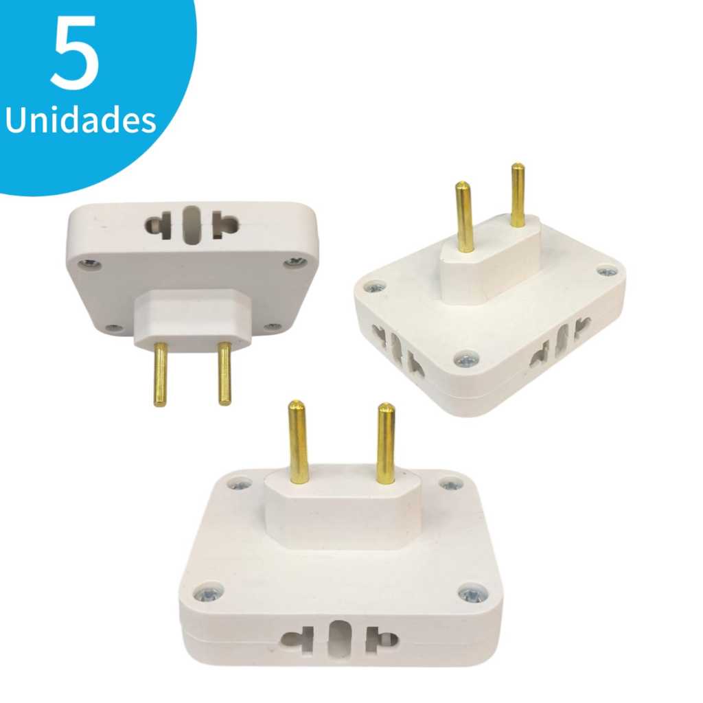 Adaptador de Tomadas Benjamim 4 Entradas 10/20A Multiplicador de Tomadas Residencial Comercial em Oferta na Shopee