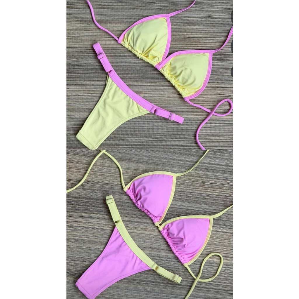 ✨Cotton candy Biquíni fita em Poliamida – Conforto e Estilo ✨