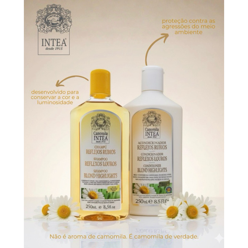 Kit Camomila Intea Shampoo 250 ml + Condicionador 250 ml em Oferta na Shopee