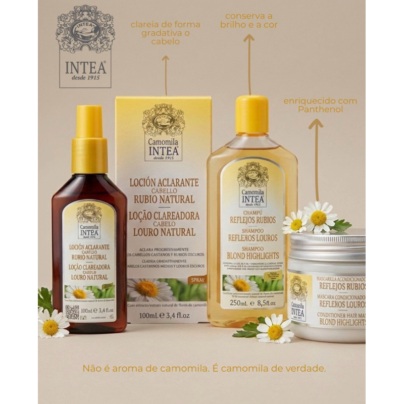 Kit Camomila Loção Louro Natural + Shampoo + Máscara 300g