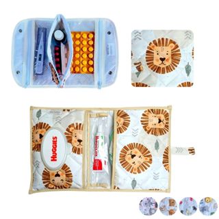 Farmacinha Necessaire Porta Remédios Portátil + Porta Fraldas, lenço Umedecido e Pomada Menina MeninoPara Bebê em Oferta na Shopee