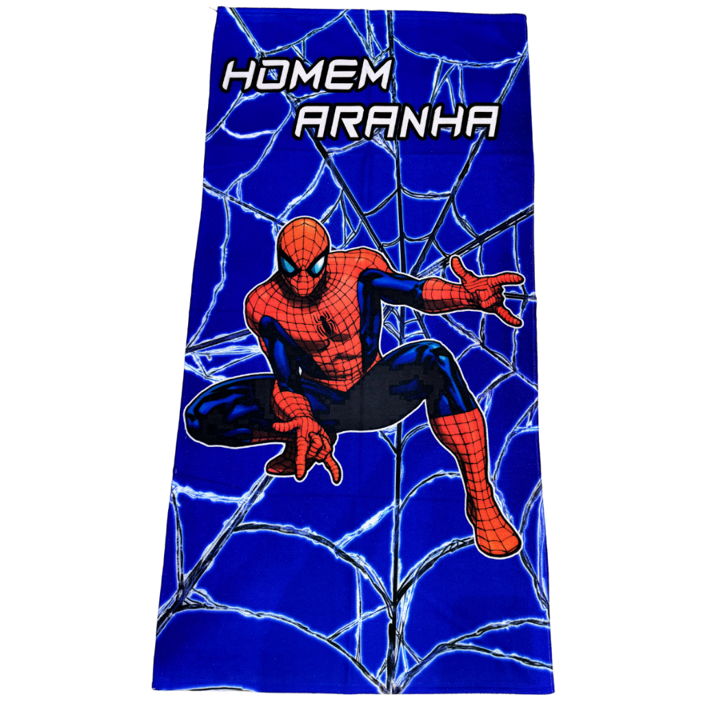Toalha Infantil Banho Praia Algodão Grande Homem Aranha