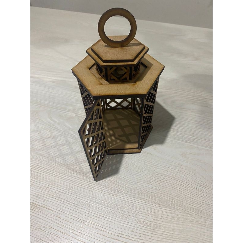 arandela luminária, luminária Jardim, luminária MDF , produto montado