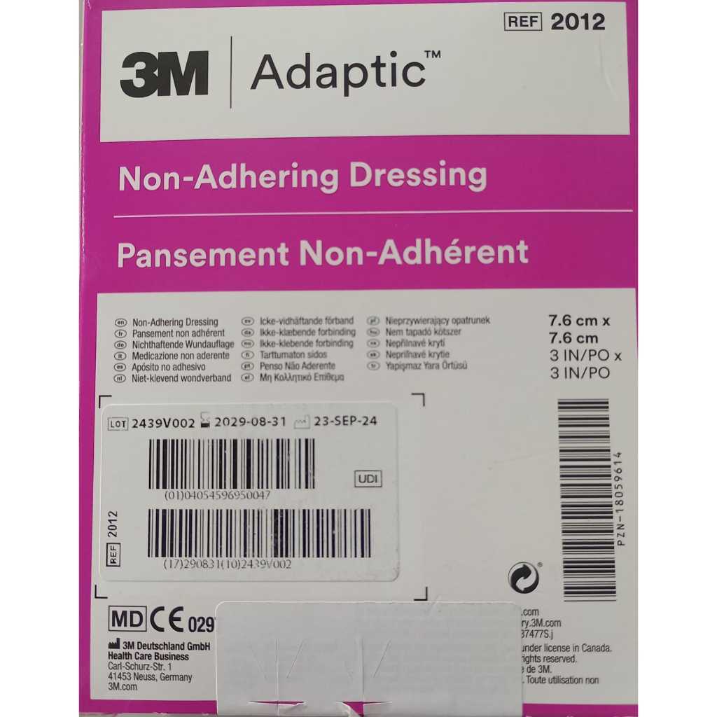 CURATIVOS ADAPTIC 7,6CM X 7,6CM NON-ADHERING DRESSING - 3M -10 UNIDADES