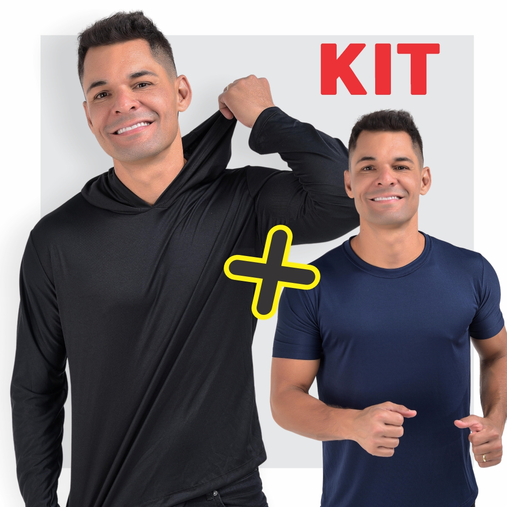 Camisa Camiseta Dry fit com Capuz Touca Térmica Manga Longa com Capuz Masculina Proteção Uv 50+ em Oferta na Shopee