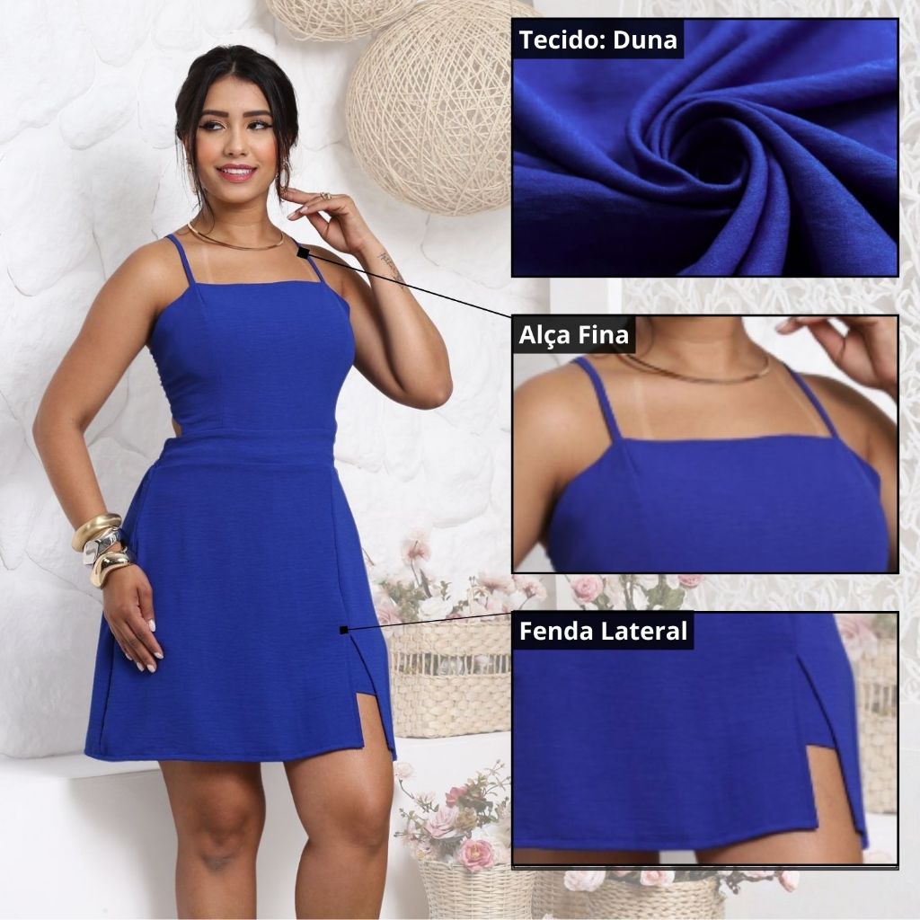 Macaquinho Liso Alcinha Regulavél Tecido Duna Fenda Frontal | Nos tamanhos M e G | Varias Cores em Oferta na Shopee