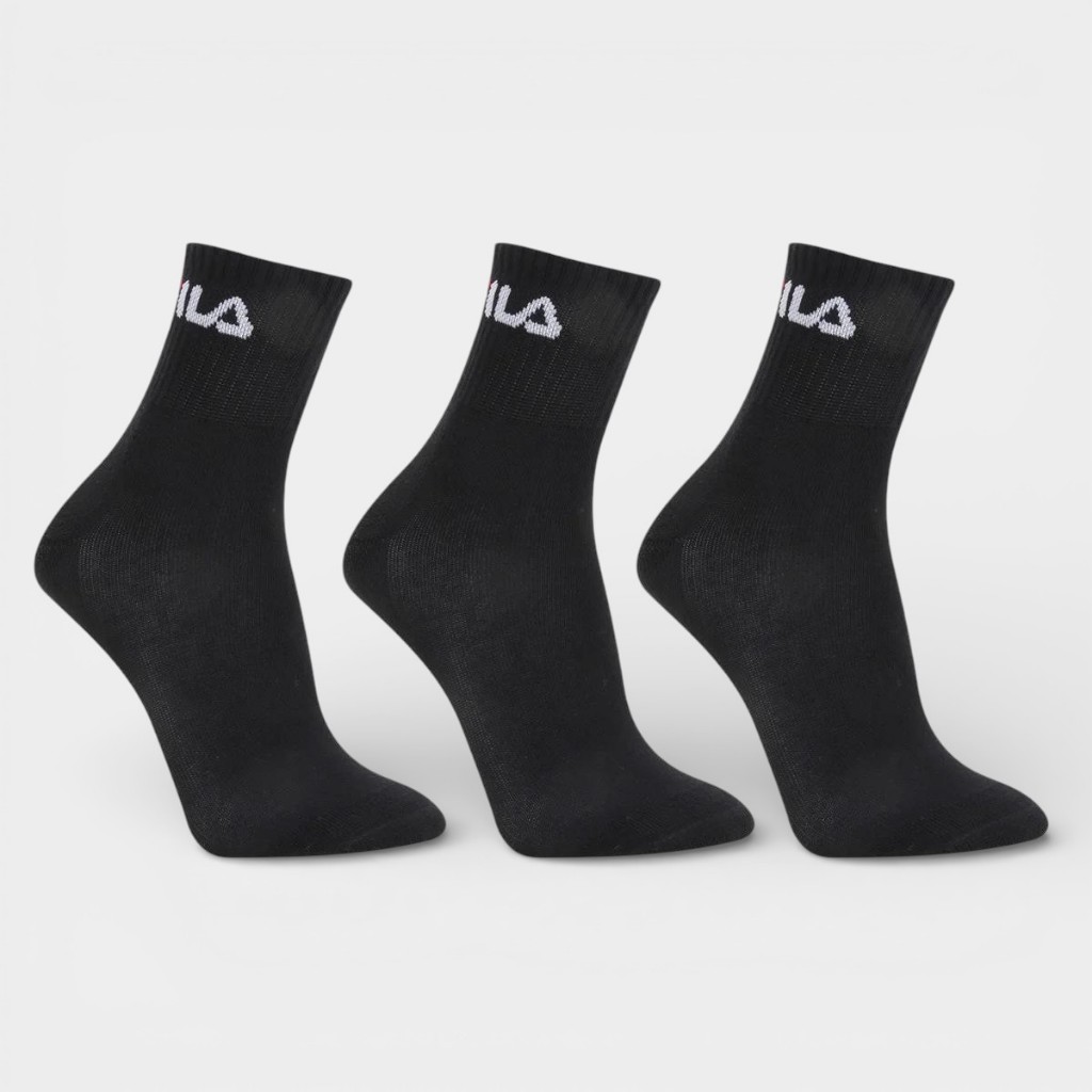 Kit Meia Fila Cano Médio Logo c/ 3 pares em Oferta na Shopee