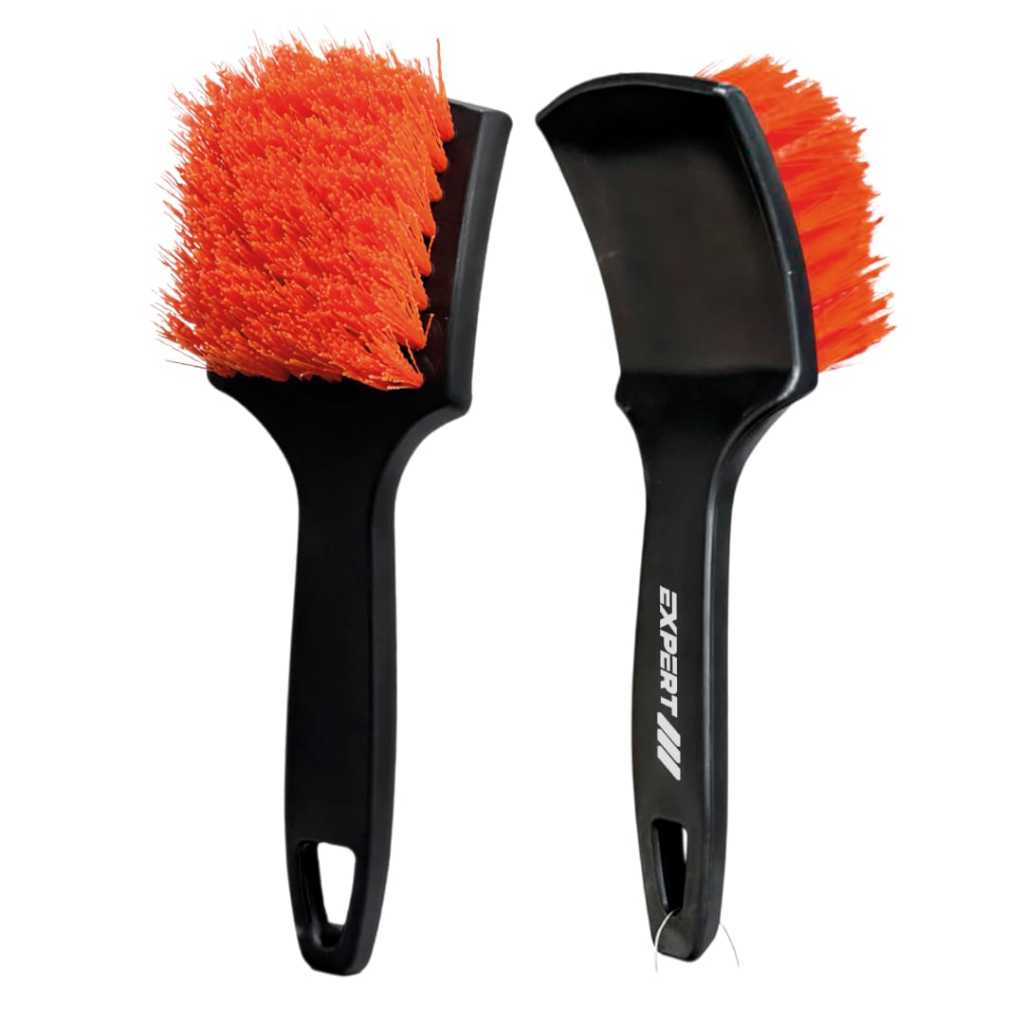 Expert Escova Limpeza Pneus Cerdas Duras Anatômica Laranja em Oferta na Shopee