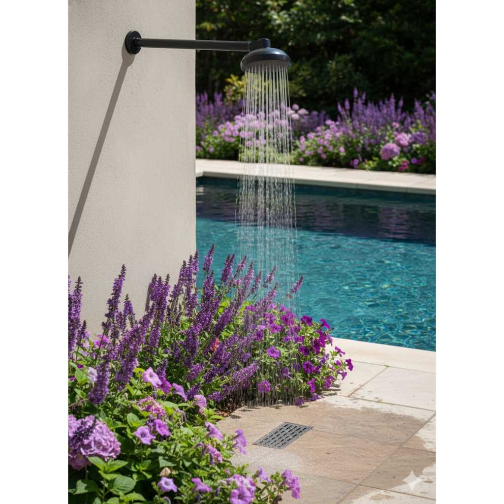 Ducha Fria Preto Piscina Banheiro Aquecimento Solar Gás 90mm em Oferta na Shopee