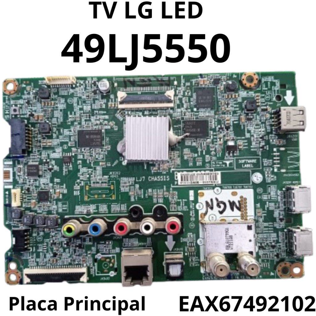 2927 Placa Principal para tv LED LG Modelo: 49LJ5550