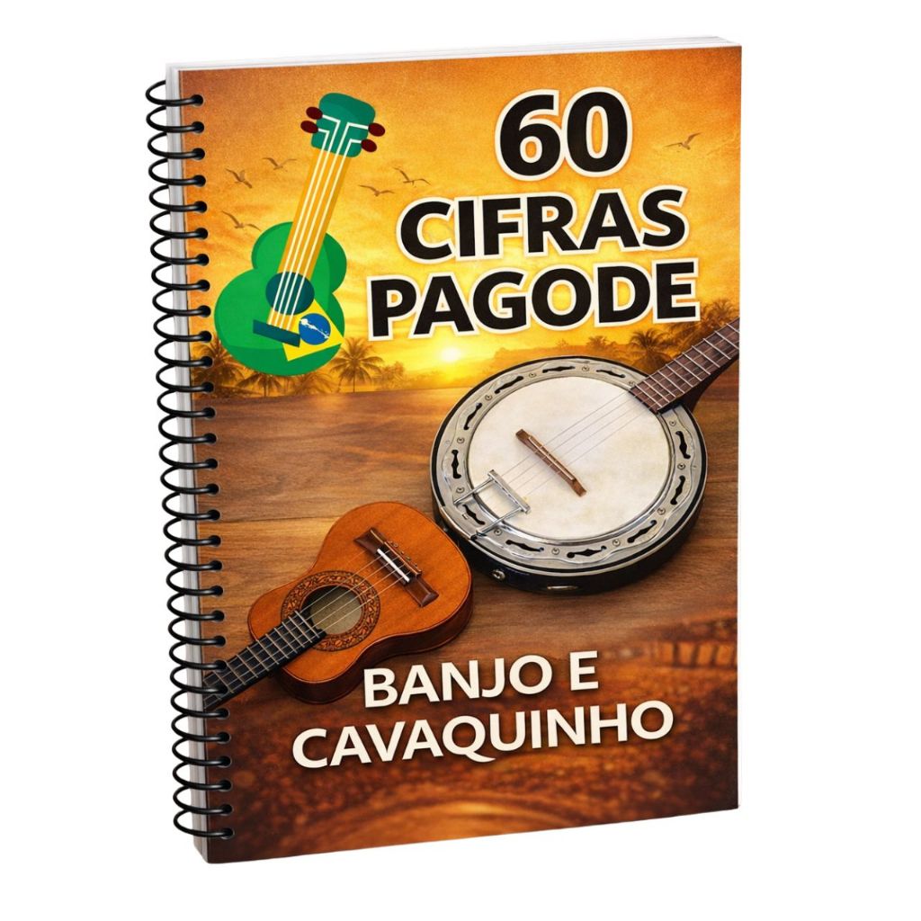 Apostila Cavaquinho Iniciante Samba Pagode com Diagramas Coloridos
