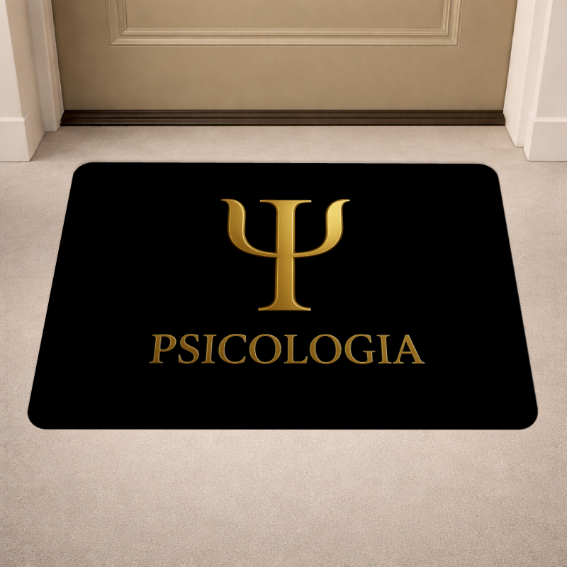 Tapete de Porta Antiderrapante - Psicologia - Entrada - 40x60 - Profissão - Psico em Oferta na Shopee