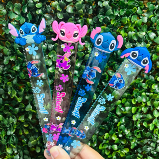 Régua Escolar Stitch 15cm 3D Angel volta às aulas papelaria fofa em Oferta na Shopee