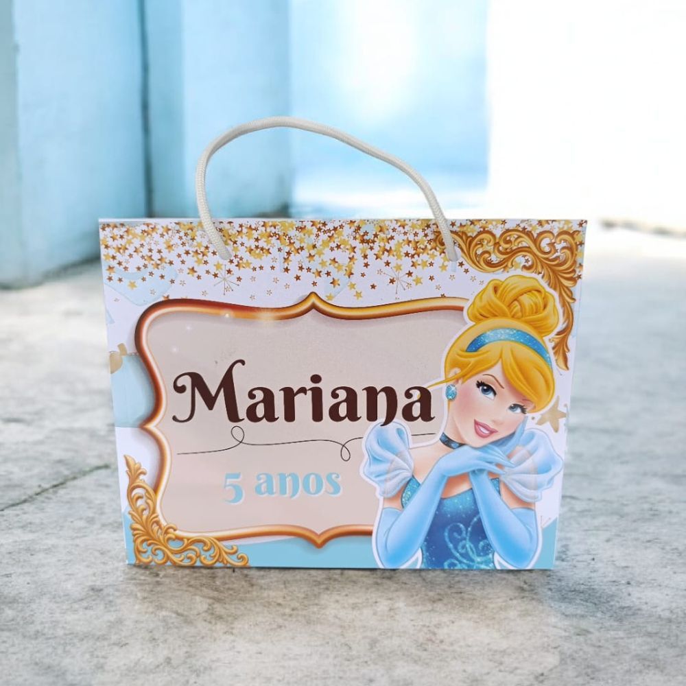 SACOLINHA CINDERELA Personalizado | Sacolinha | Lembrancinha | Aniversário  CINDERELA