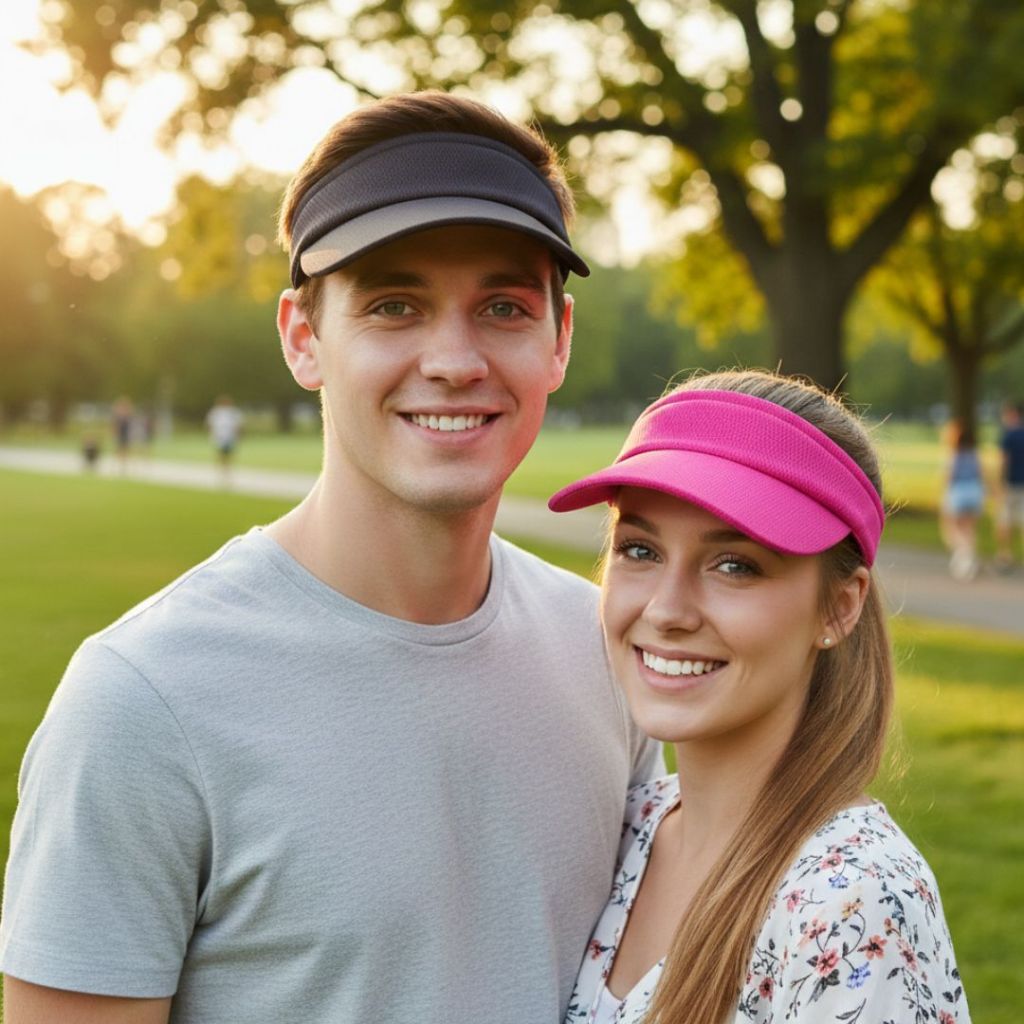Viseira Boné Unissex Ajustável 17 Cores Corrida Caminhada Praia Ciclismo Piscina em Oferta na Shopee