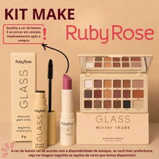Kit Make Profissional Completa Ruby Rose Paleta 18 Cores + Batom Matte + Máscara Cílios em Oferta na Shopee