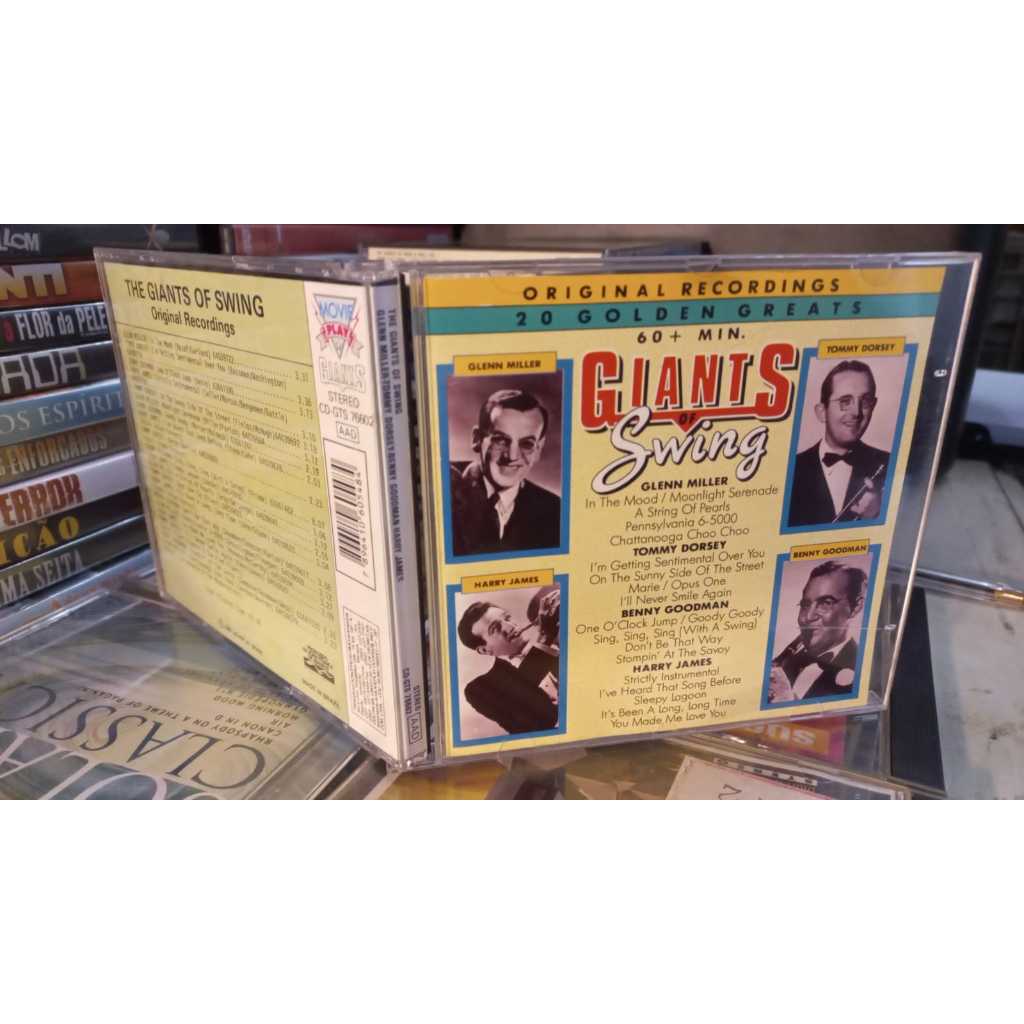 Cd the Giants Of Swing 1988 Movie Play -Excelente -Glenn Miller Tommy Dorsey Benny Goodman Harry James