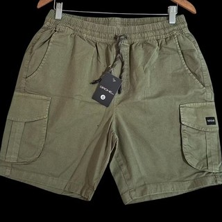 Short Cargo Sarja com elastano Masculina 5 bolso