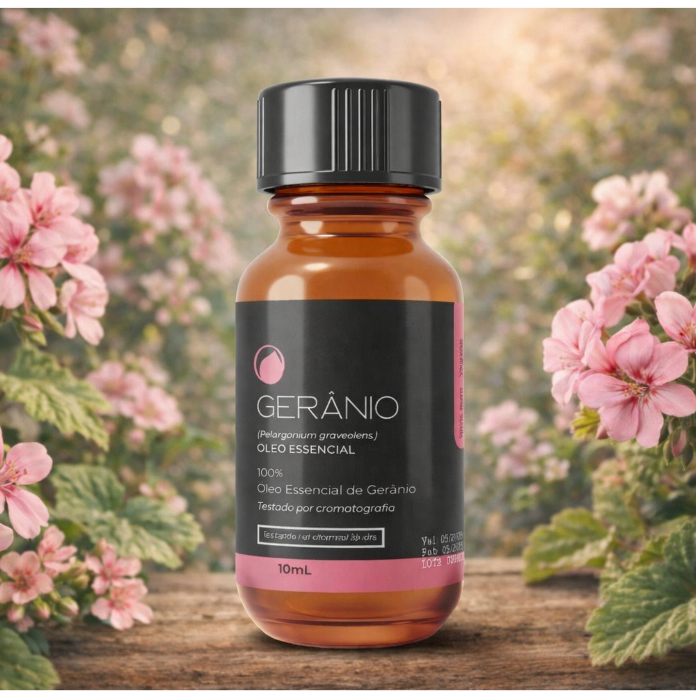 Óleo Essencial de Gerânio Puro Importado Aromaterapia 10 mL em Oferta na Shopee