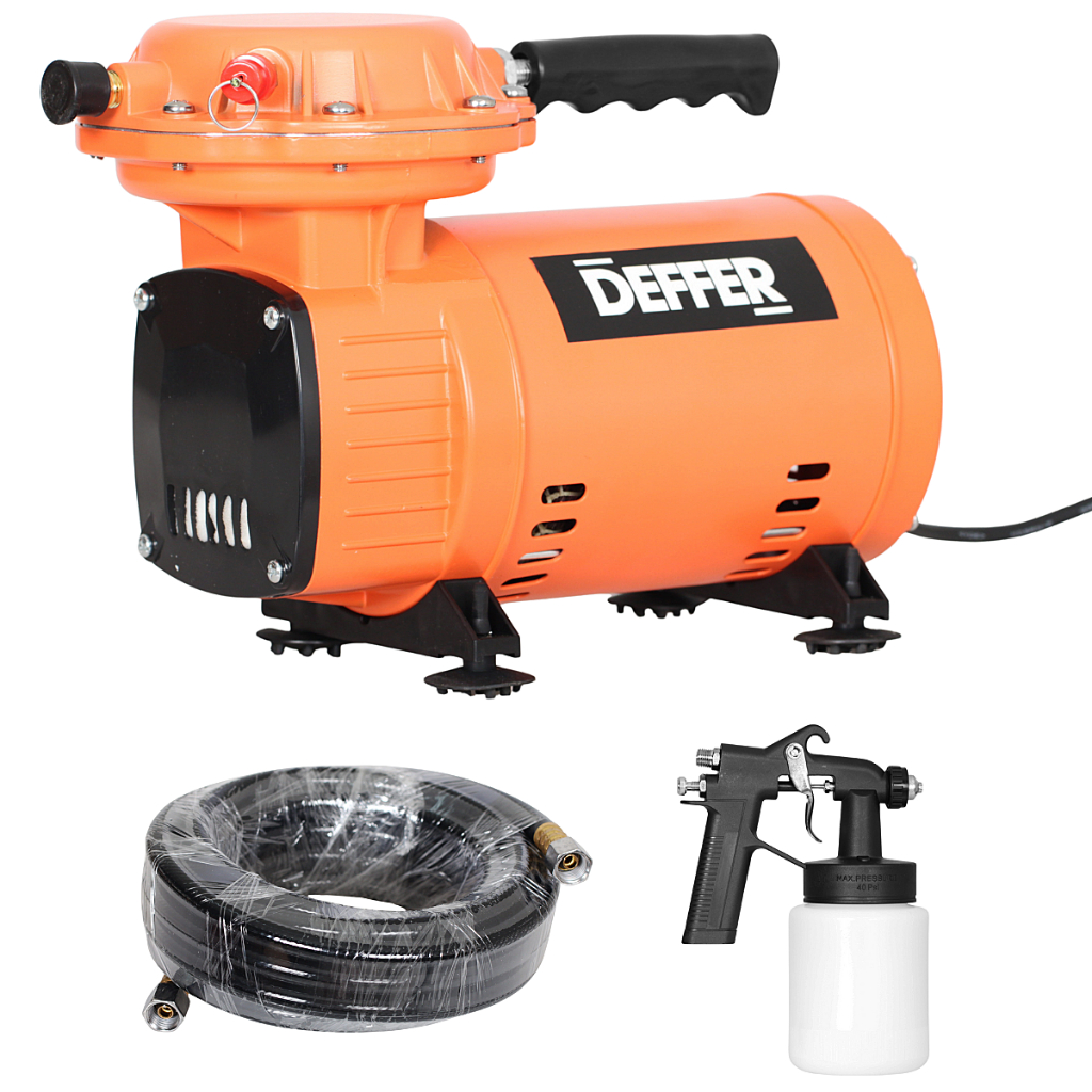 Imagem Compressor de Ar Direto Elétrico Para Pintura 250w Bivolt C/ Acessórios Completos - DEFFER