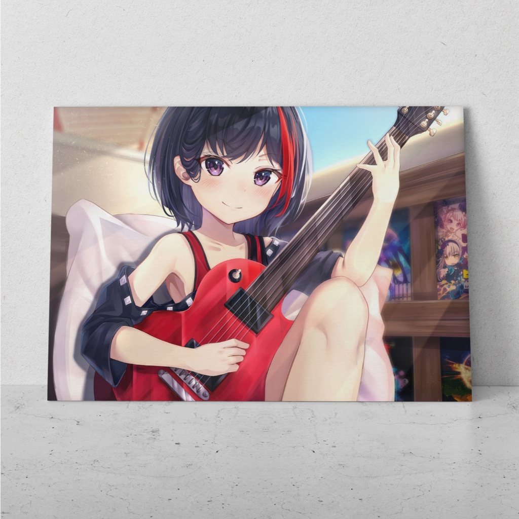 Placa Decorativa Anime BanG Dream! A4 21x29 MDF 3mm - Decoração Quarto Geek Borda Infinita