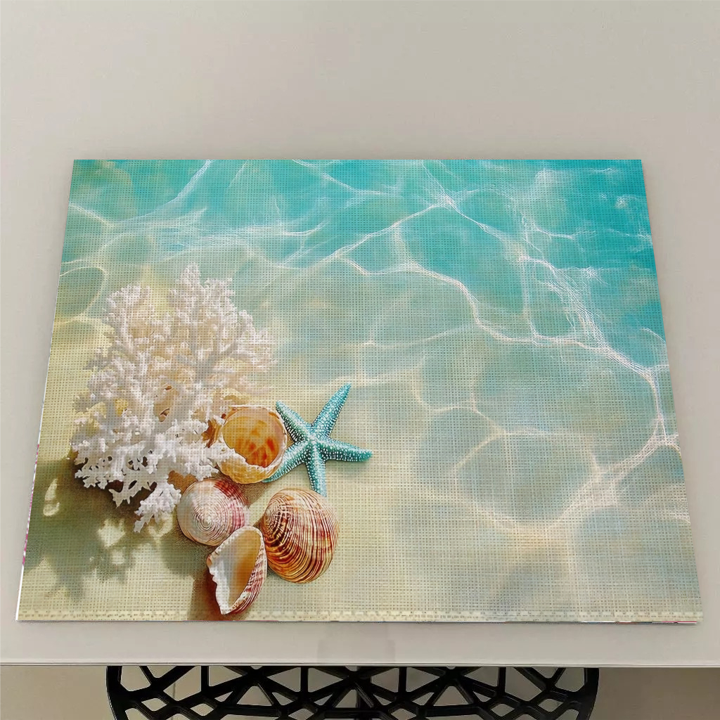 Jogo Americano Praia Verão Mesa Posta Souplast Cozinha Mesa de Jantar em Oferta na Shopee