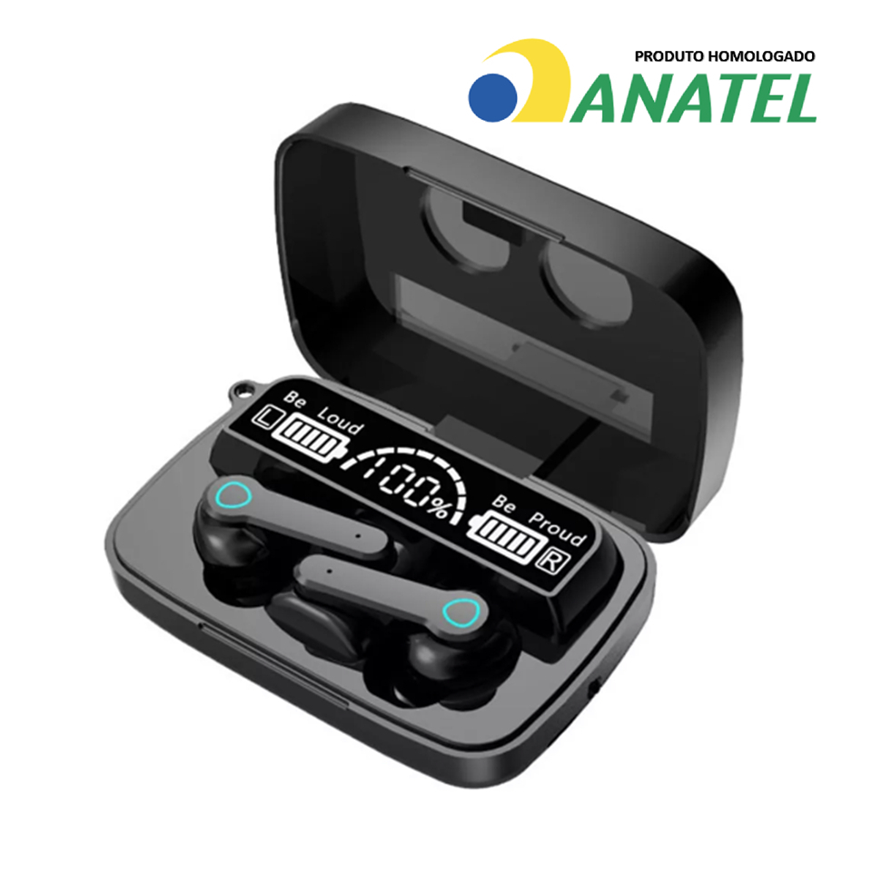 M19 Fones De Ouvido Sem Fio Fone Com Visor Digital LED Em Compatíveis Microfone